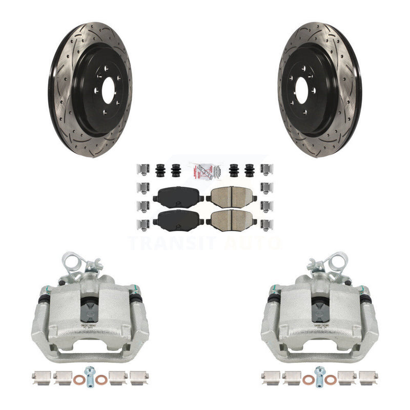 Transit Auto KCD-101394N Disc Brake Kit for 2013-2019 Ford Taurus, Ford Explorer, Lincoln MKS & more - Rear product image