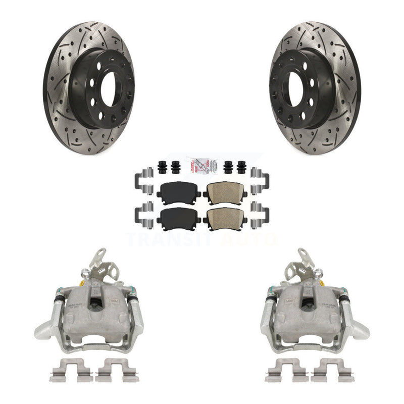 Transit Auto KCD-101400N Disc Brake Kit for 2005-2009 Volkswagen Jetta, Volkswagen Rabbit - Rear product image