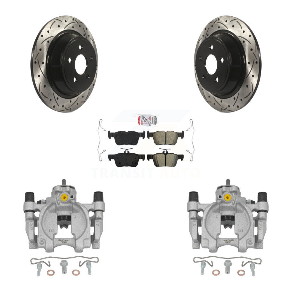 Transit Auto KCD-101415N Disc Brake Kit for 2017-2020 Ford SSV Plug-In Hybrid, Lincoln Continental, Ford Fusion & more - Rear product image