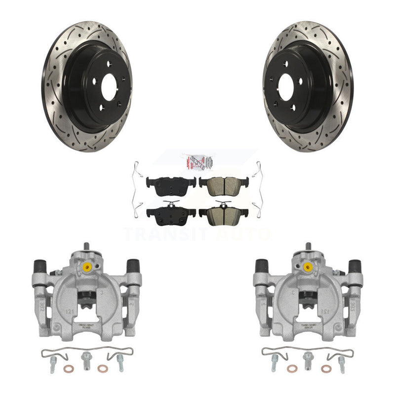 Transit Auto KCD-101415N Disc Brake Kit for 2017-2020 Ford SSV Plug-In Hybrid, Lincoln Continental, Ford Fusion & more - Rear product image