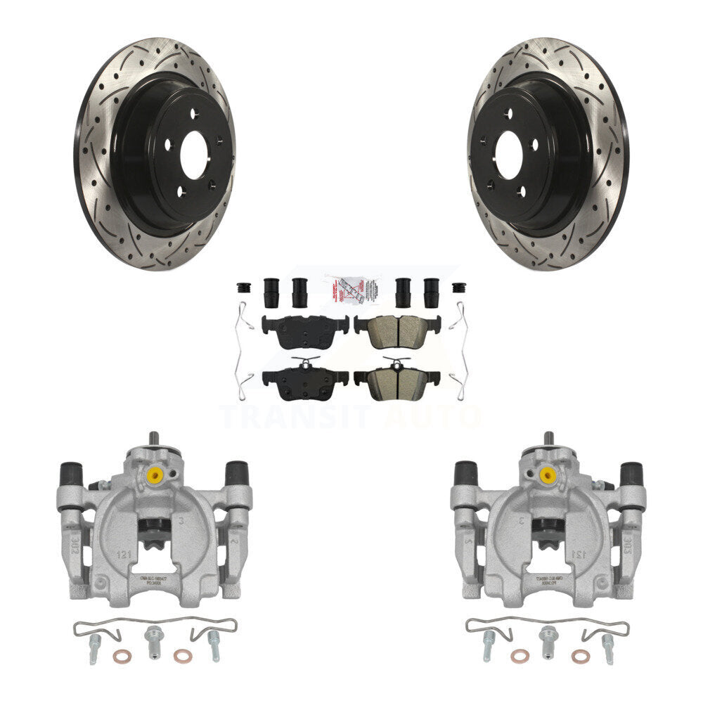 Transit Auto KCD-101416N Disc Brake Kit for 2017-2020 Ford SSV Plug-In Hybrid, Lincoln Continental, Ford Fusion & more - Rear product image