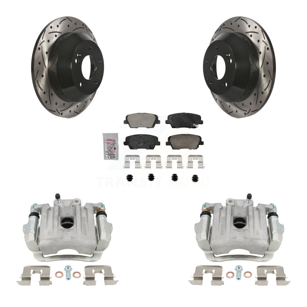 Transit Auto KCD-101427N Disc Brake Kit for 2010-2016 Kia Sorento, Hyundai Santa Fe, Hyundai Santa Fe Sport & more - Rear product image