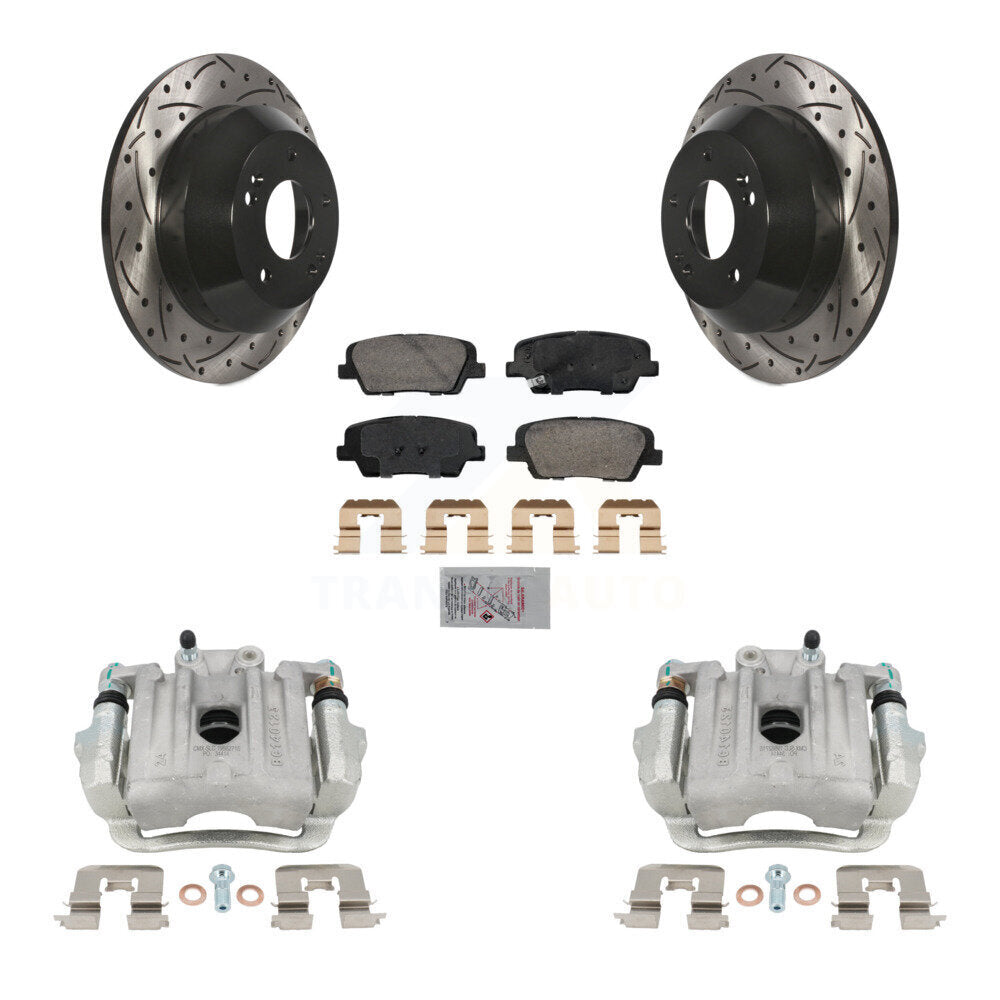 Transit Auto KCD-101429N Disc Brake Kit for 2010-2016 Kia Sorento, Hyundai Santa Fe, Hyundai Santa Fe Sport & more - Rear product image