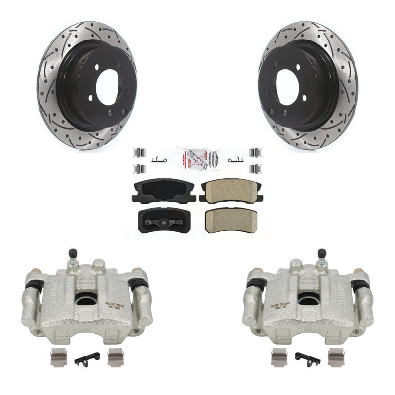 Transit Auto KCD-101438N Disc Brake Kit for 2007-2017 Jeep Compass, Mitsubishi Lancer, Mitsubishi Outlander & more - Rear product image