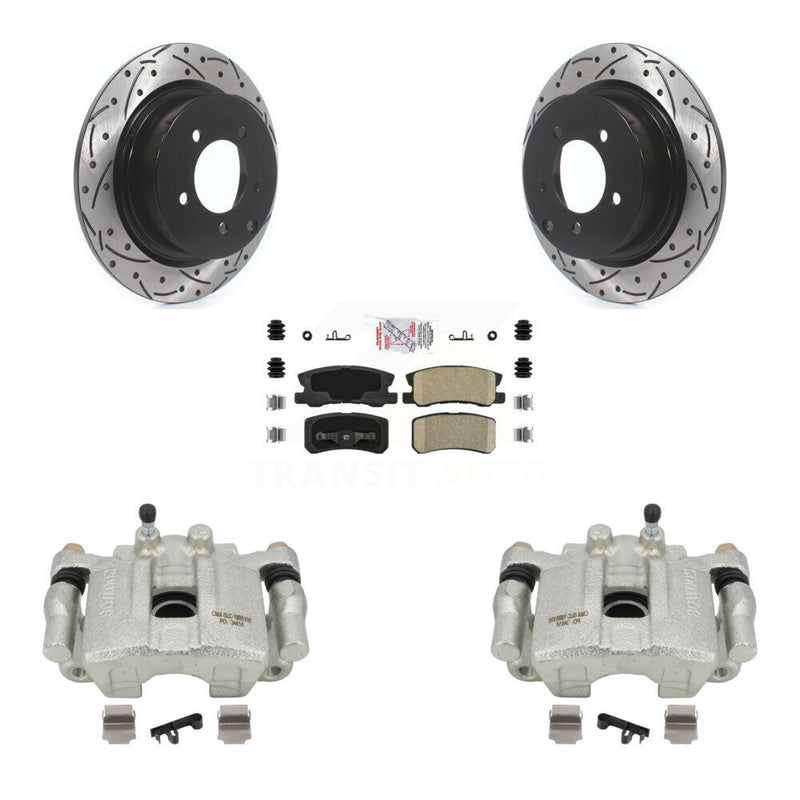 Transit Auto KCD-101439N Disc Brake Kit for 2007-2017 Jeep Compass, Mitsubishi Lancer, Mitsubishi Outlander & more - Rear product image