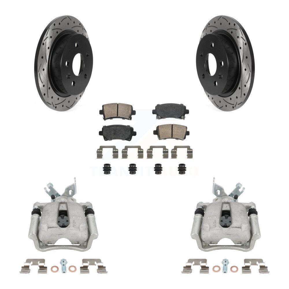 Transit Auto KCD-101449N Disc Brake Kit for 2011-2017 Chevrolet Malibu, Buick LaCrosse, Buick Regal - Rear product image
