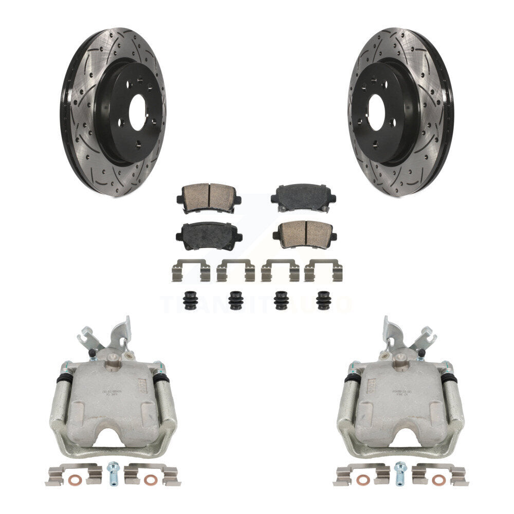 Transit Auto KCD-101451N Disc Brake Kit for 2011-2020 Cadillac XTS, Chevrolet Impala, Chevrolet Malibu & more - Rear product image