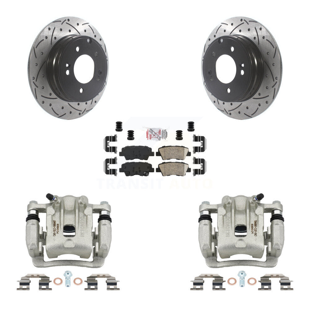 Transit Auto KCD-101483N Disc Brake Kit for 2011-2017 Hyundai Azera, Kia Optima - Rear product image