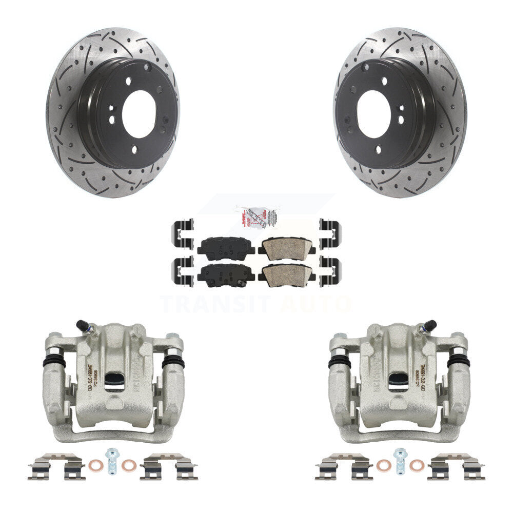 Transit Auto KCD-101484N Disc Brake Kit for 2011-2017 Hyundai Azera, Kia Optima - Rear product image
