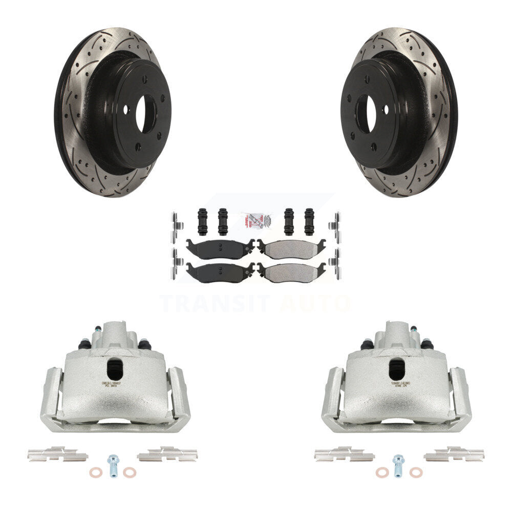 Transit Auto KCD-101581N Disc Brake Kit for 2002-2022 Ram 1500 Classic, Ram 1500, Dodge Ram 1500 & more - Rear product image