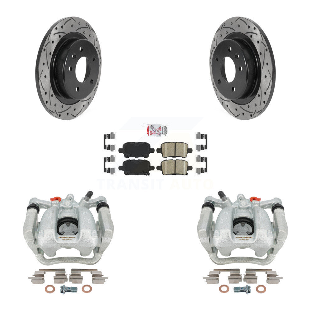 Transit Auto KCD-101593N Disc Brake Kit for 2016-2019 Chevrolet Equinox, GMC Terrain, Chevrolet Malibu - Rear product image