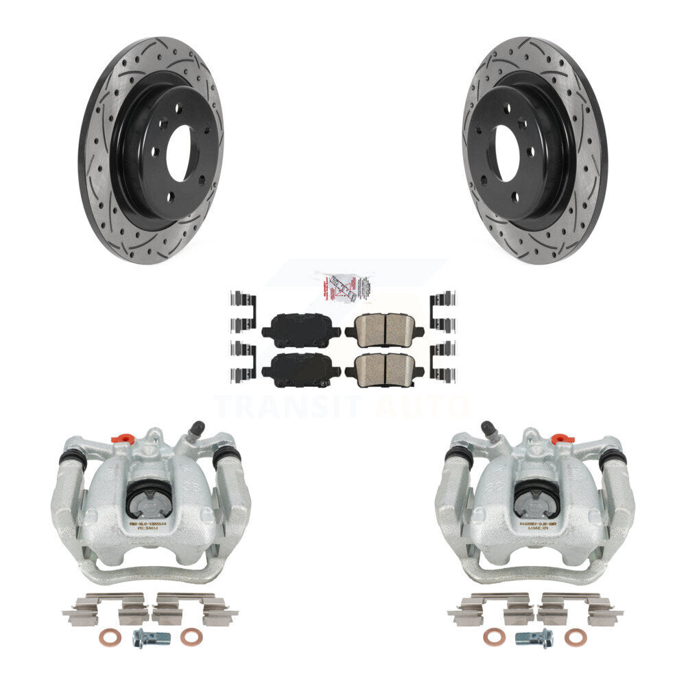 Transit Auto KCD-101595N Disc Brake Kit for 2018-2020 GMC Terrain, Chevrolet Equinox, Chevrolet Malibu - Rear product image