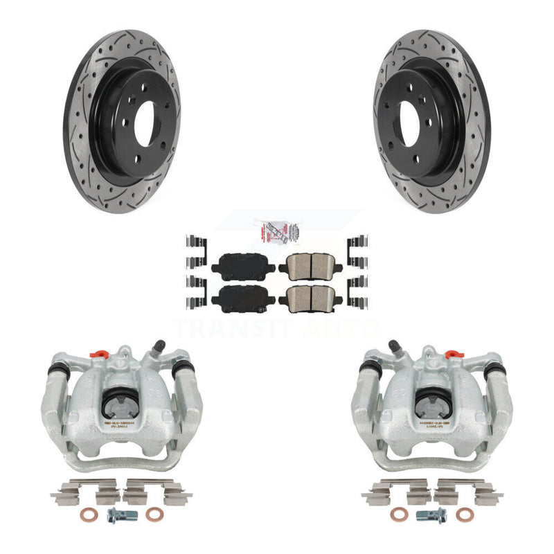 Transit Auto KCD-101595N Disc Brake Kit for 2018-2020 GMC Terrain, Chevrolet Equinox, Chevrolet Malibu - Rear product image
