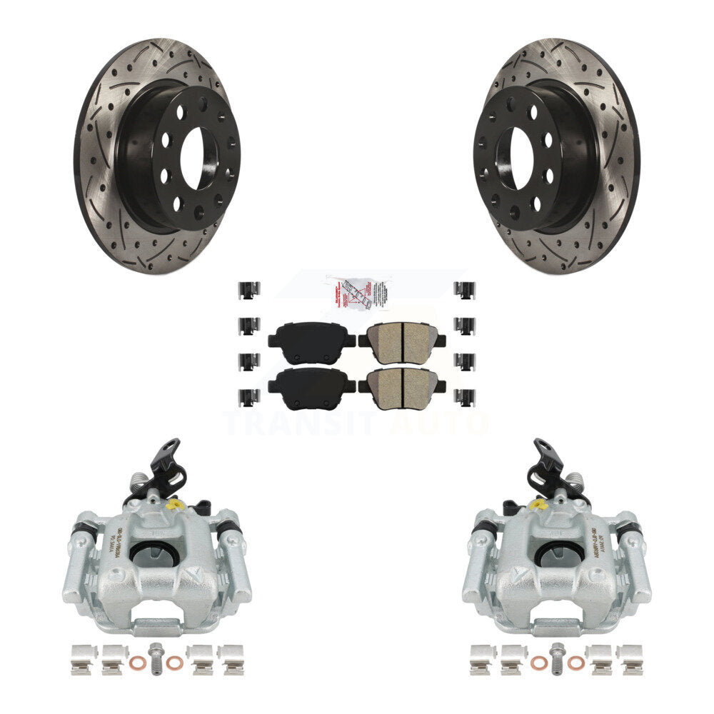 Transit Auto KCD-101613N Disc Brake Kit for 2010-2013 Volkswagen GTI, Volkswagen Eos, Audi A3 - Rear product image