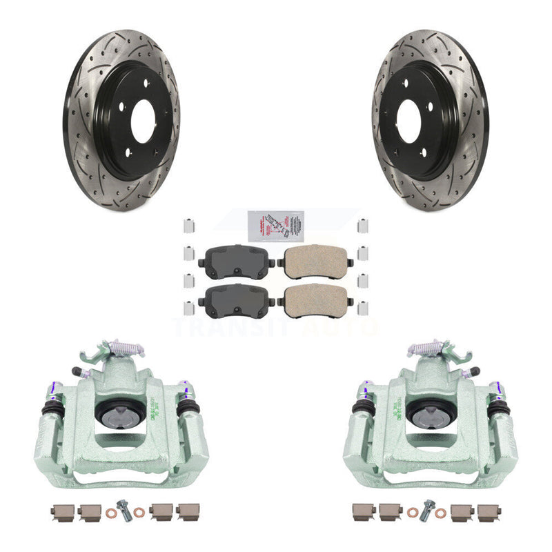 Transit Auto KCD-101641N Disc Brake Kit for 2008-2012 Ram C/V, Volkswagen Routan, Chrysler Town & Country & more - Rear product image