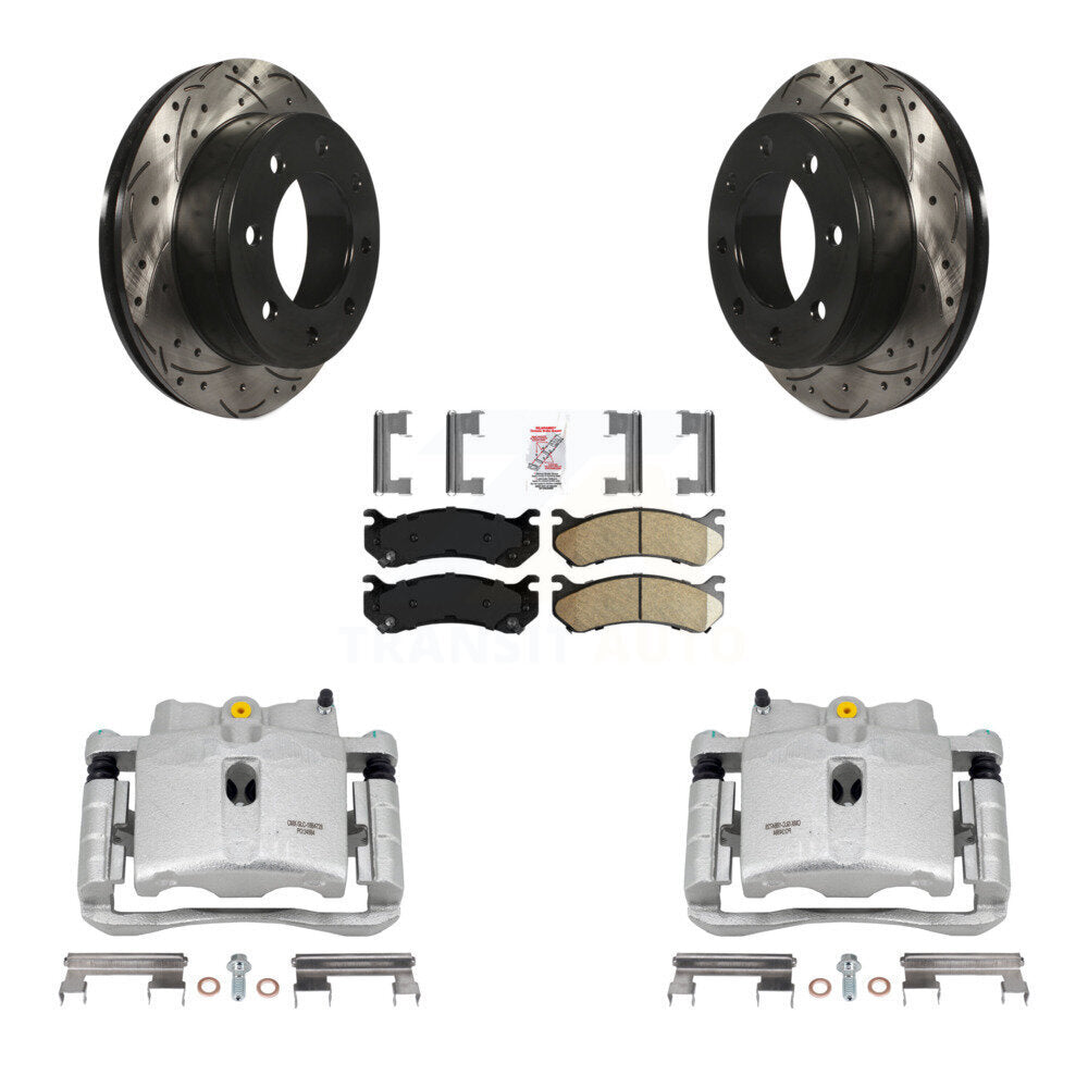 Transit Auto KCD-101655N Disc Brake Kit for 1999-2009 Chevrolet Silverado 1500 HD Classic, Chevrolet Suburban 2500, GMC Sierra 1500 HD Classic & more - Rear product image