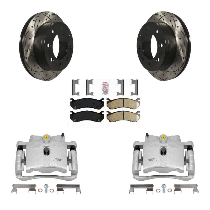 Transit Auto KCD-101655N Disc Brake Kit for 1999-2009 Chevrolet Silverado 1500 HD Classic, Chevrolet Suburban 2500, GMC Sierra 1500 HD Classic & more - Rear product image