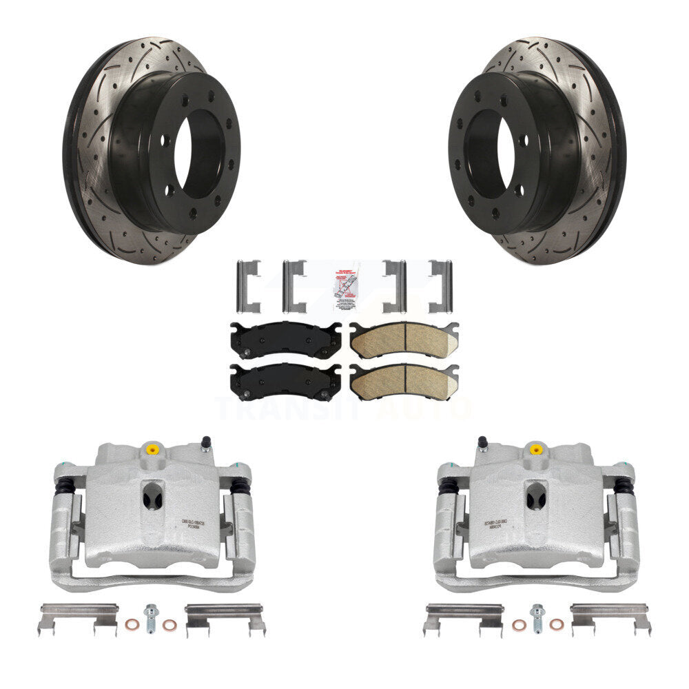Transit Auto KCD-101657N Disc Brake Kit for 1999-2013 Chevrolet Suburban 2500, GMC Yukon XL 2500, Chevrolet Silverado 2500 HD & more - Rear product image
