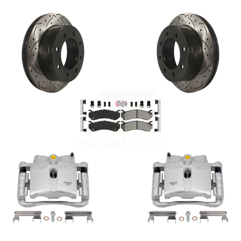 Transit Auto KCD-101658N Disc Brake Kit for 1999-2013 Chevrolet Suburban 2500, GMC Yukon XL 2500, Chevrolet Silverado 2500 HD & more - Rear product image