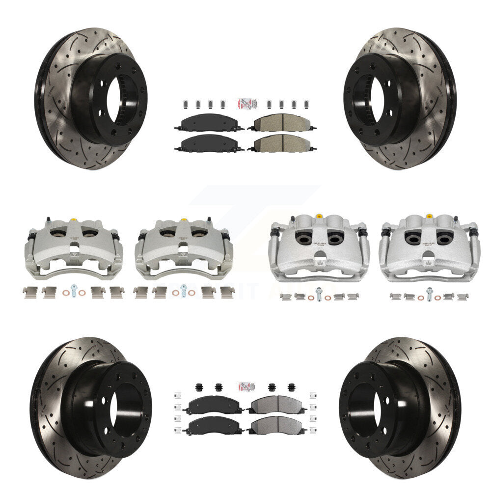 Transit Auto KCD-101723N Disc Brake Kit for 2009-2018 Ram 2500, Ram 3500, Dodge Ram 2500 & more - Front and Rear product image