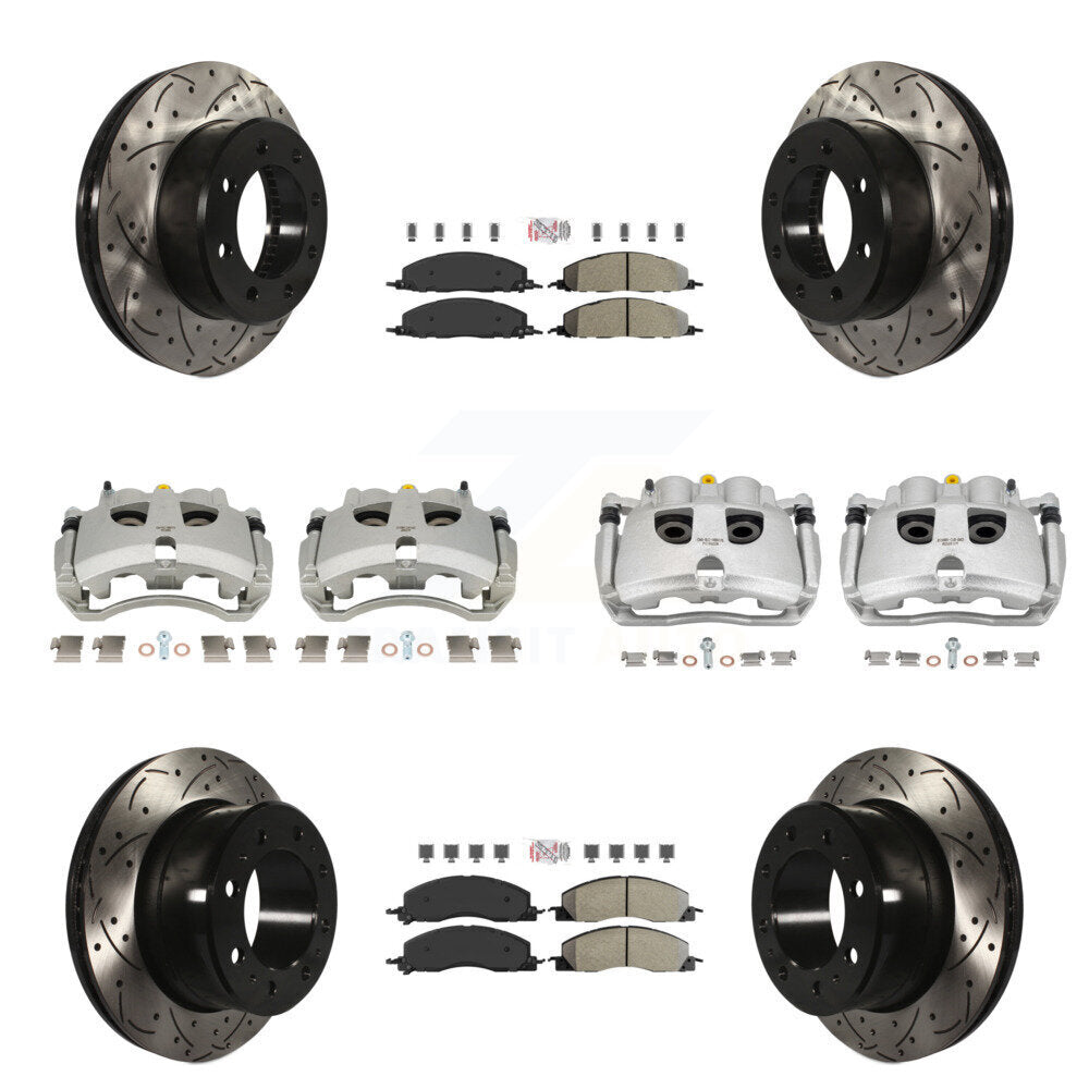 Transit Auto KCD-101725N Disc Brake Kit for 2009-2018 Ram 2500, Ram 3500, Dodge Ram 2500 & more - Front and Rear product image