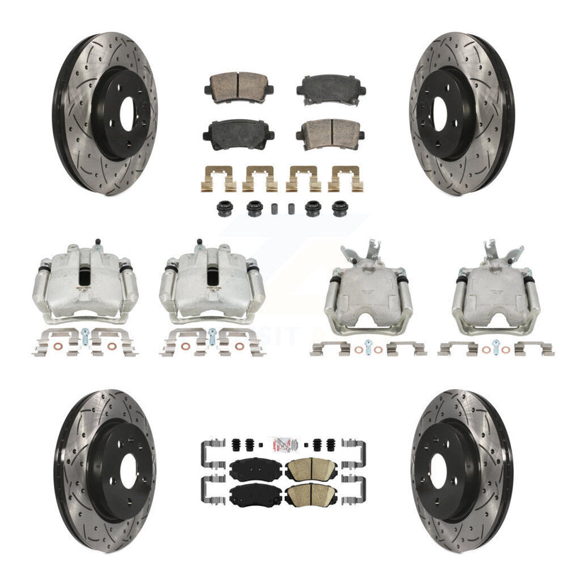 Transit Auto KCD-101747N Disc Brake Kit for 2014-2015 Chevrolet Malibu - Front and Rear product image