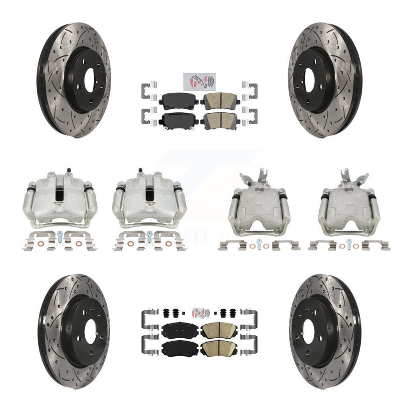 Transit Auto KCD-101748N Disc Brake Kit for 2014-2015 Chevrolet Malibu - Front and Rear product image