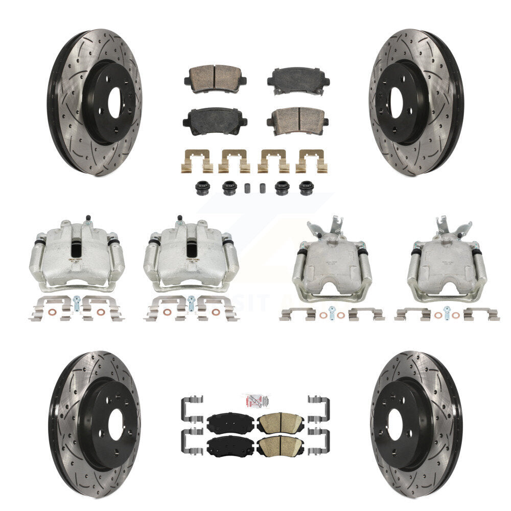 Transit Auto KCD-101749N Disc Brake Kit for 2014-2015 Chevrolet Malibu - Front and Rear product image