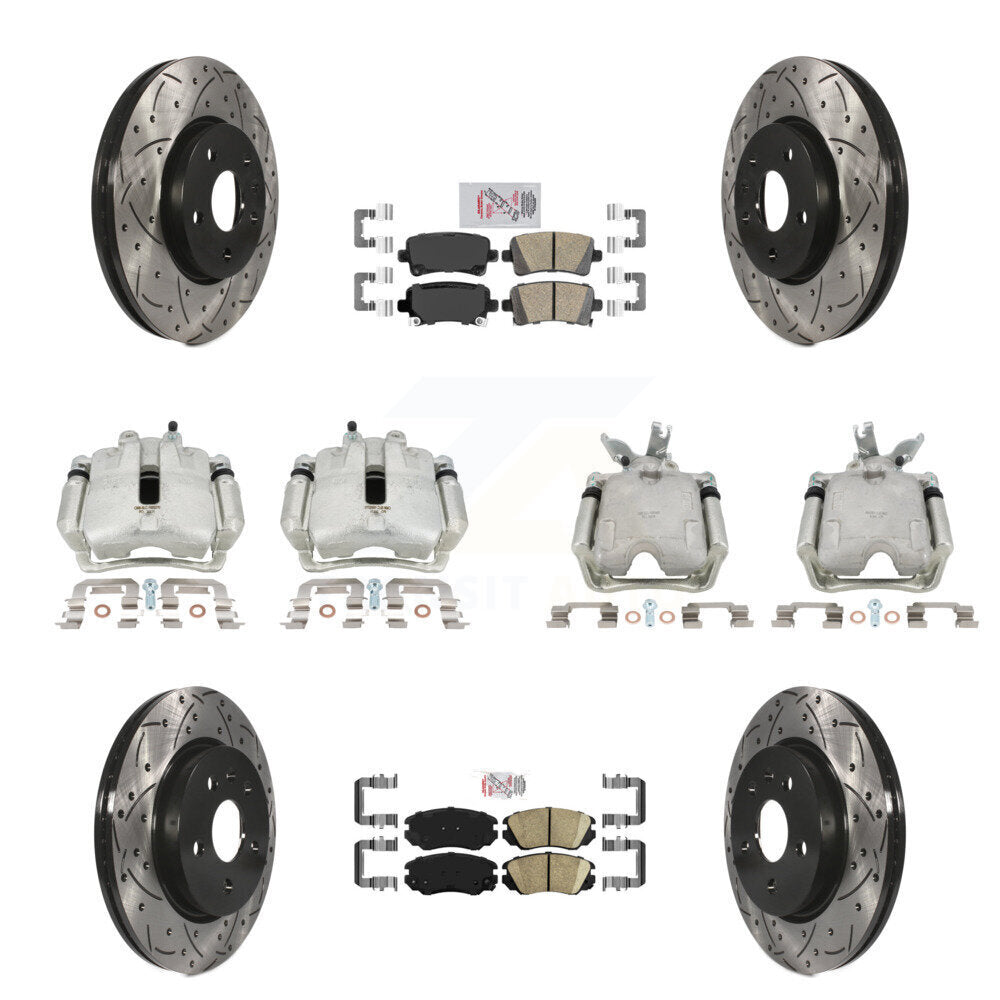 Transit Auto KCD-101750N Disc Brake Kit for 2014-2015 Chevrolet Malibu - Front and Rear product image