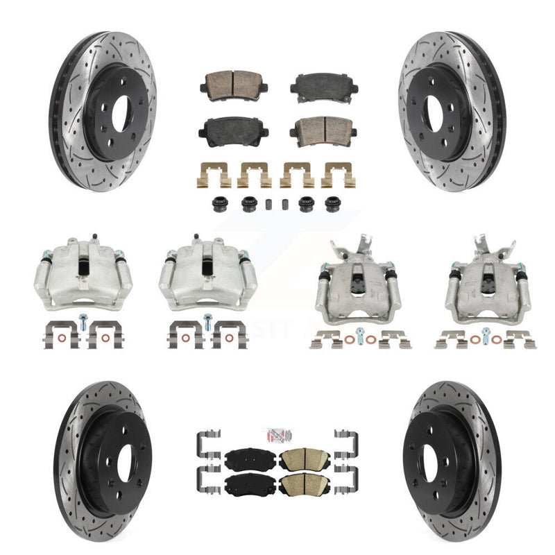 Transit Auto KCD-101753N Disc Brake Kit for 2014-2015 Chevrolet Malibu - Front and Rear product image