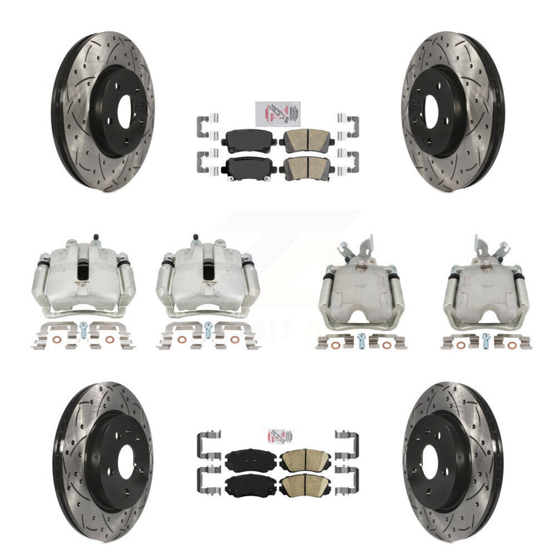 Transit Auto KCD-101758N Disc Brake Kit for 2013 Chevrolet Malibu - Front and Rear product image