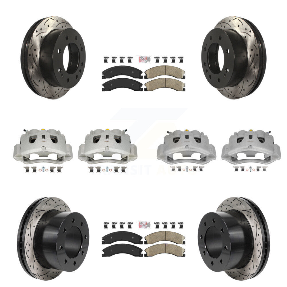Transit Auto KCD-101787N Disc Brake Kit for 2011-2019 Chevrolet Silverado 3500 HD, GMC Sierra 3500 HD - Front and Rear product image