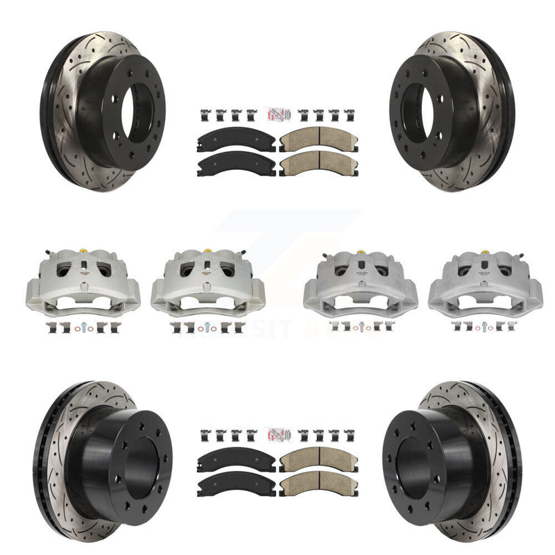 Transit Auto KCD-101787N Disc Brake Kit for 2011-2019 Chevrolet Silverado 3500 HD, GMC Sierra 3500 HD - Front and Rear product image