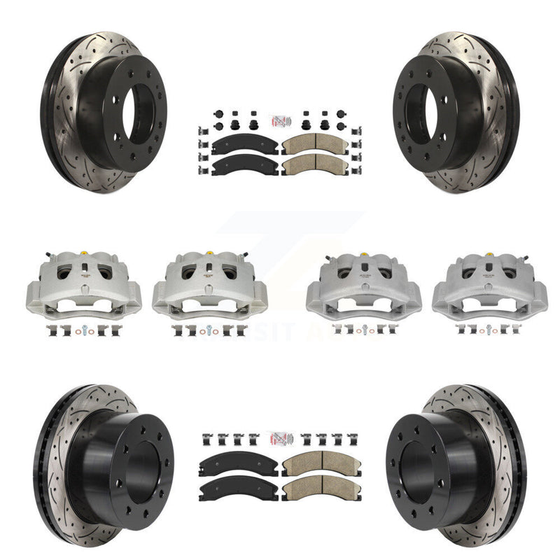 Transit Auto KCD-101788N Disc Brake Kit for 2011-2019 Chevrolet Silverado 3500 HD, GMC Sierra 3500 HD - Front and Rear product image