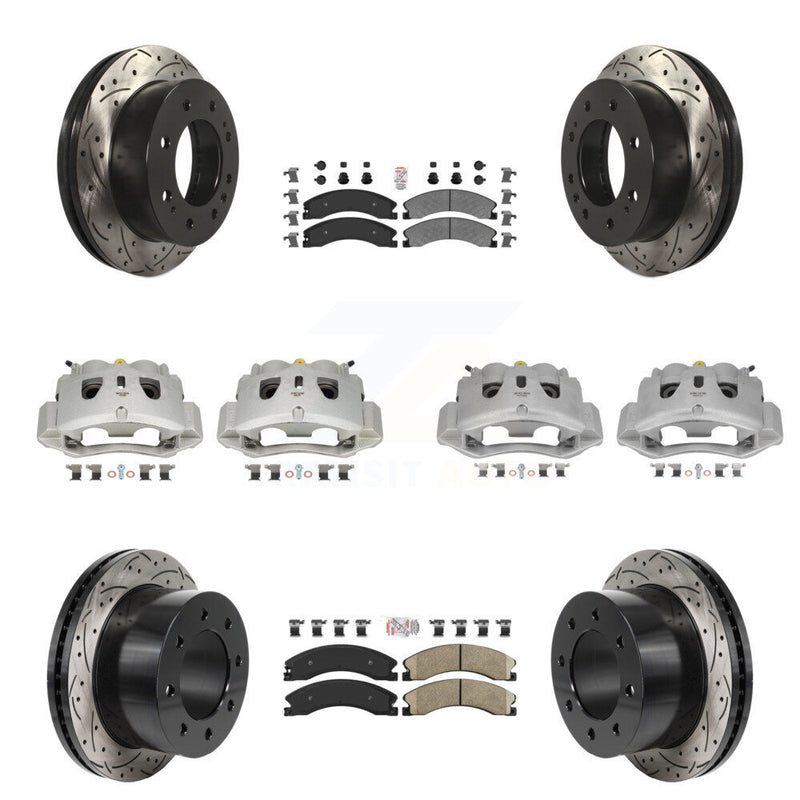 Transit Auto KCD-101789N Disc Brake Kit for 2011-2019 Chevrolet Silverado 3500 HD, GMC Sierra 3500 HD - Front and Rear product image
