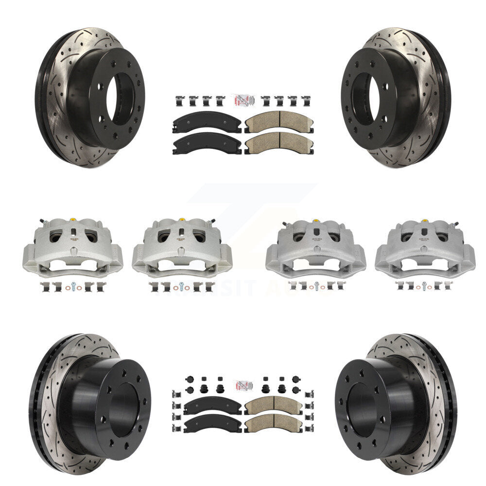 Transit Auto KCD-101790N Disc Brake Kit for 2011-2019 Chevrolet Silverado 3500 HD, GMC Sierra 3500 HD - Front and Rear product image