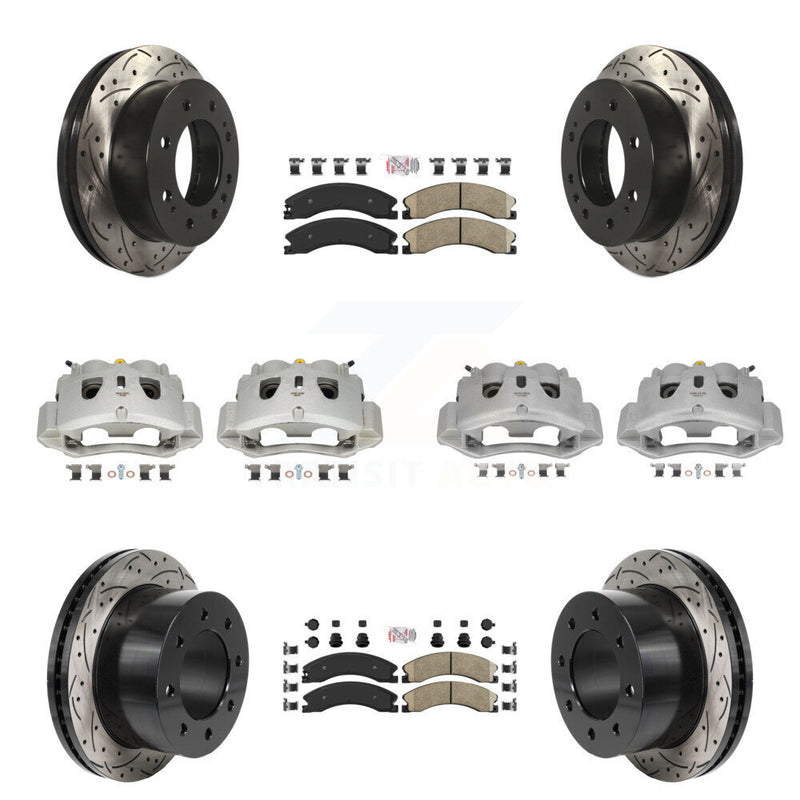 Transit Auto KCD-101790N Disc Brake Kit for 2011-2019 Chevrolet Silverado 3500 HD, GMC Sierra 3500 HD - Front and Rear product image