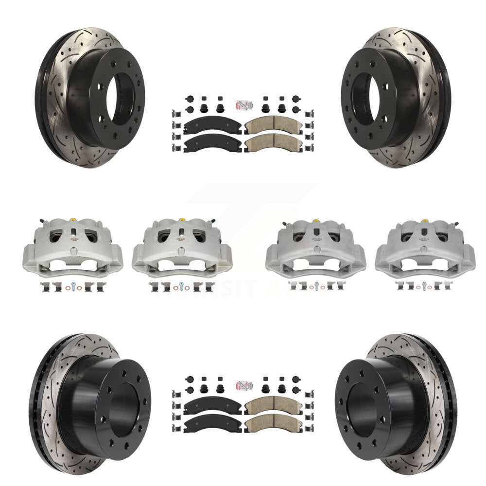 Transit Auto KCD-101791N Disc Brake Kit for 2011-2019 Chevrolet Silverado 3500 HD, GMC Sierra 3500 HD - Front and Rear product image