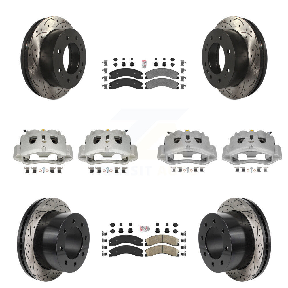 Transit Auto KCD-101792N Disc Brake Kit for 2011-2019 Chevrolet Silverado 3500 HD, GMC Sierra 3500 HD - Front and Rear product image