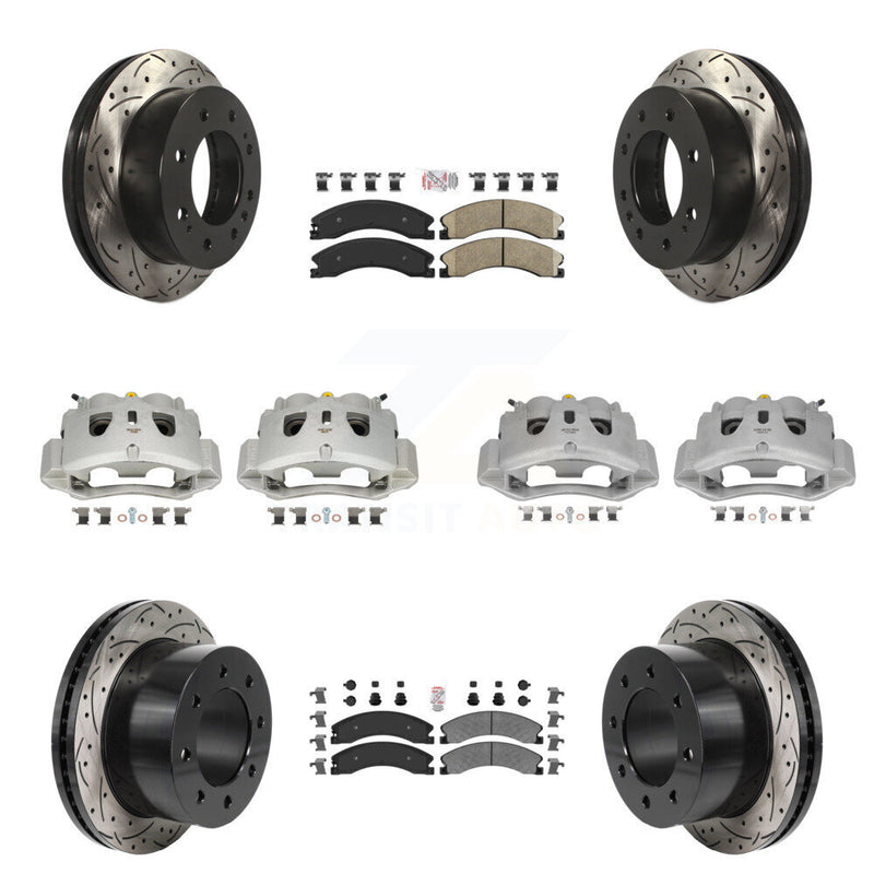 Transit Auto KCD-101793N Disc Brake Kit for 2011-2019 Chevrolet Silverado 3500 HD, GMC Sierra 3500 HD - Front and Rear product image