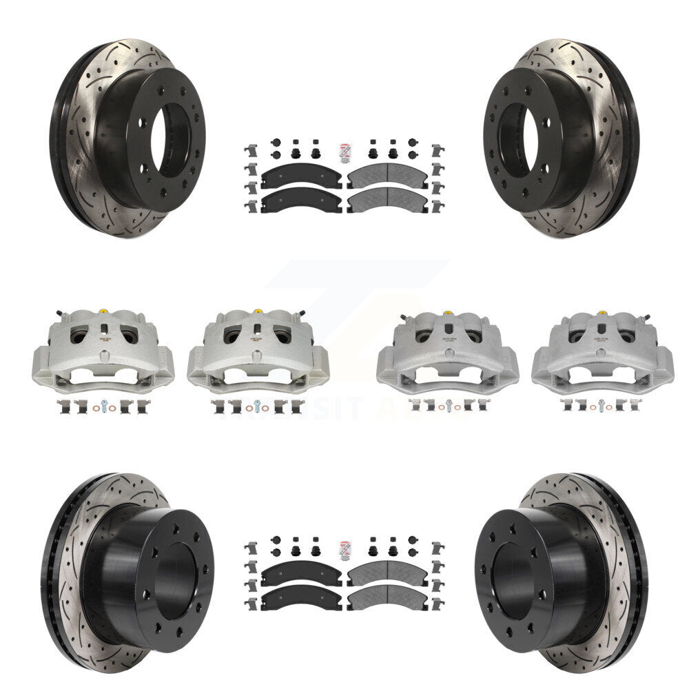 Transit Auto KCD-101795N Disc Brake Kit for 2011-2019 Chevrolet Silverado 3500 HD, GMC Sierra 3500 HD - Front and Rear product image