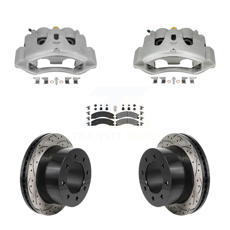 Transit Auto KCD-101800N Disc Brake Kit for 2011-2019 Chevrolet Silverado 3500 HD, GMC Sierra 3500 HD - Rear product image