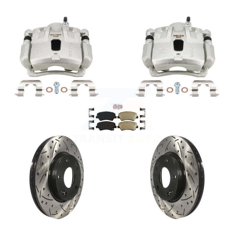 Transit Auto KCD-101810N Disc Brake Kit for 2013-2016 Hyundai Elantra, Hyundai Elantra Coupe - Front product image