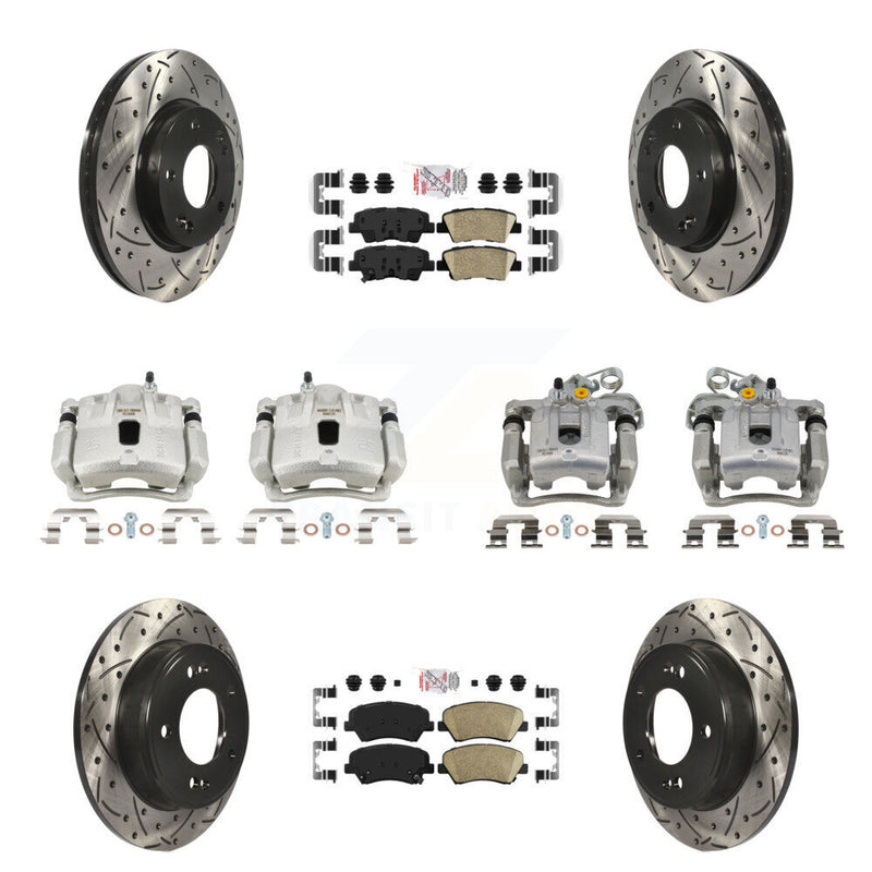 Transit Auto KCD-101812N Disc Brake Kit for 2013-2016 Hyundai Elantra, Hyundai Elantra Coupe - Front and Rear product image