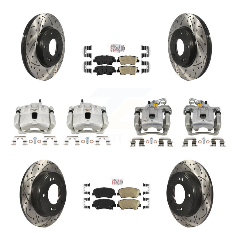 Transit Auto KCD-101813N Disc Brake Kit for 2013-2016 Hyundai Elantra, Hyundai Elantra Coupe - Front and Rear product image