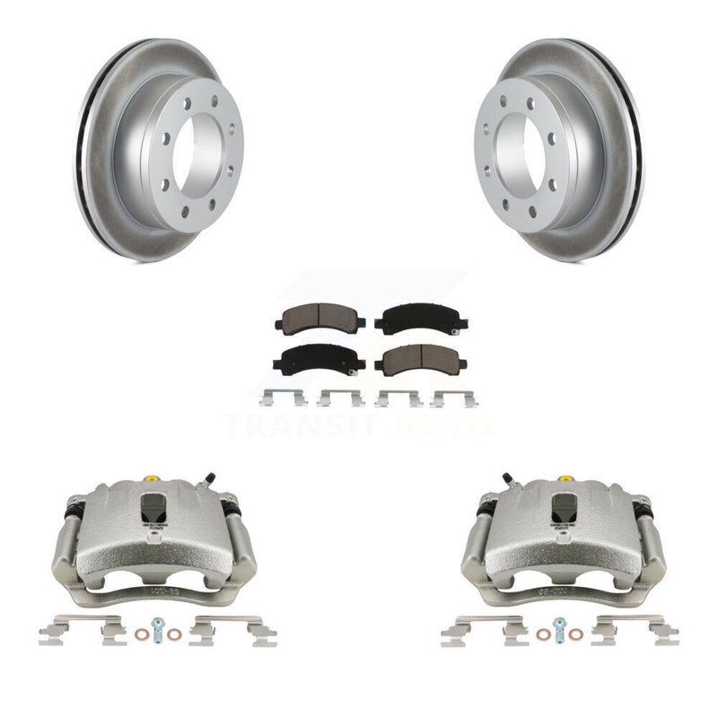 Transit Auto KCG-100017C Disc Brake Kit for 2003-2018 Chevrolet Express 2500, GMC Savana 2500, Chevrolet Express 3500 & more - Rear product image