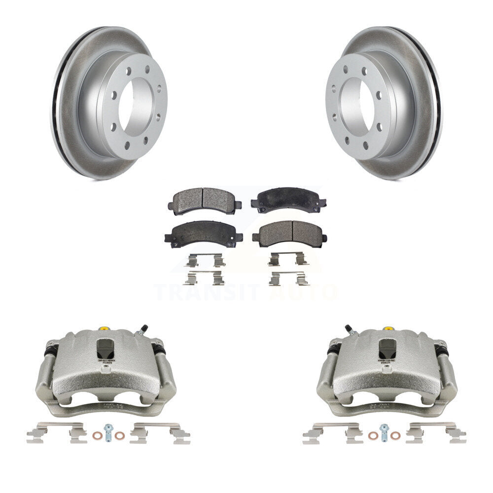 Transit Auto KCG-100017P Disc Brake Kit for 2003-2018 Chevrolet Express 2500, GMC Savana 2500, Chevrolet Express 3500 & more - Rear product image