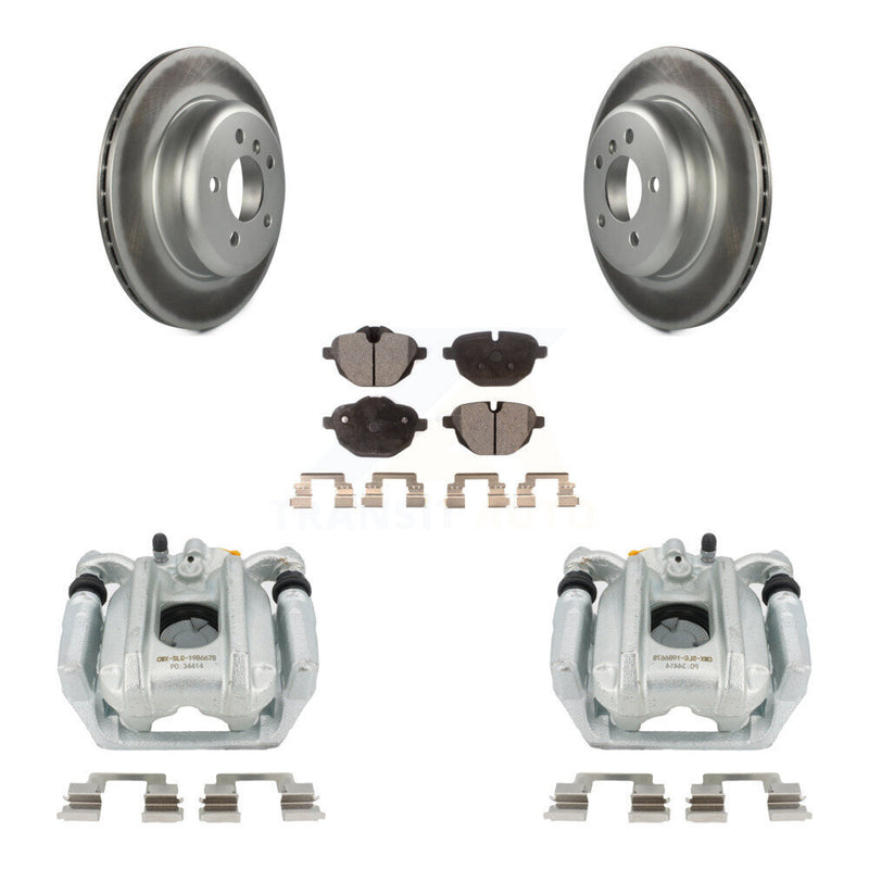 Transit Auto KCG-100036P Disc Brake Kit for 2011-2016 BMW 535d, BMW 535i, BMW 528i xDrive & more - Rear product image