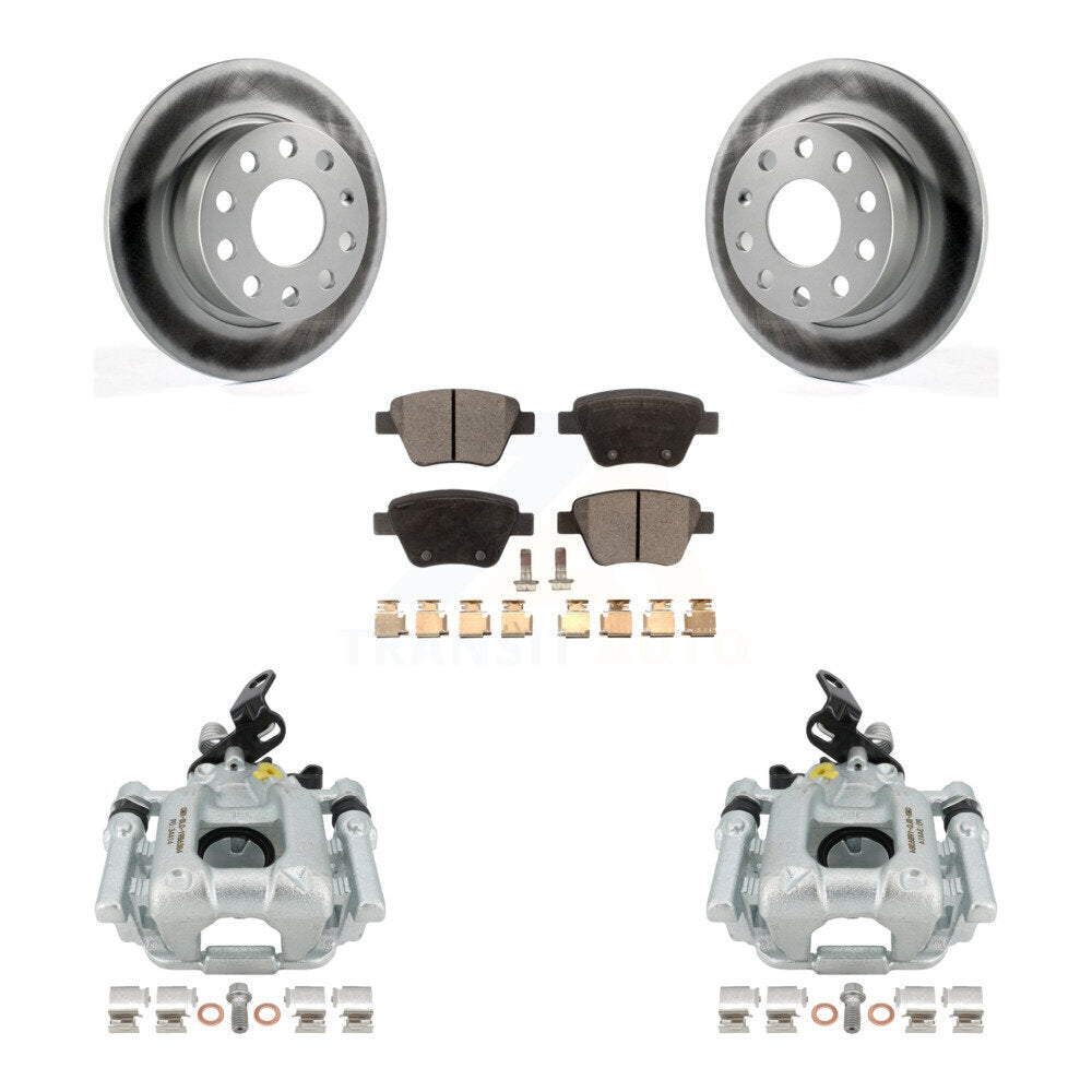 Transit Auto KCG-100054P Disc Brake Kit for 2010-2013 Volkswagen GTI, Volkswagen Eos, Audi A3 - Rear product image