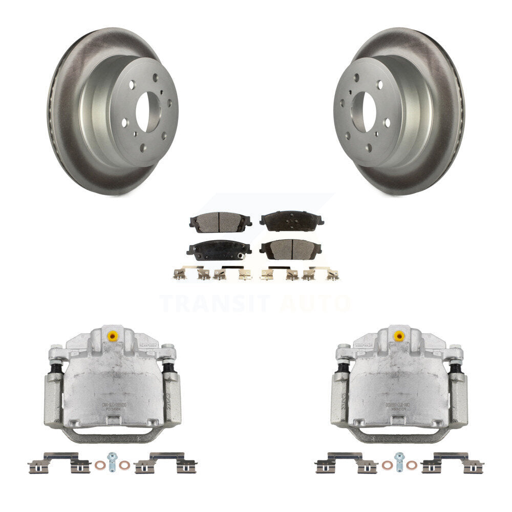 Transit Auto KCG-100062P Disc Brake Kit for 2014-2020 Chevrolet Suburban, Chevrolet Silverado 1500 LD, GMC Sierra 1500 Limited & more - Rear product image